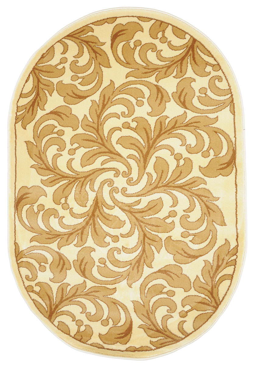 Ковер Kamalak Tekstil, овальный, 100 x 150 см. УК-031554 009305 Ковер Kamalak Tekstil, овальный, 100 x 150 см. УК-031554 009305Ковер Kamalak Tekstil изготовлен из прочного синтетического материала heat-set, улучшенного варианта полипропилена (эта нить получается в результате его дополнительной обработки). Полипропилен износостоек, нетоксичен, не впитывает влагу, не провоцирует аллергию. Структура волокна в полипропиленовых коврах гладкая, поэтому грязь не будет въедаться и скапливаться на ворсе. Практичный и износоустойчивый ворс не истирается и не накапливает статическое электричество. Ковер обладает хорошими показателями теплостойкости и шумоизоляции. Оригинальный рисунок позволит гармонично оформить интерьер комнаты, гостиной или прихожей. За счет невысокого ворса ковер легко чистить. При надлежащем уходе синтетический ковер прослужит долго, не утратив ни яркости узора, ни блеска ворса, ни упругости. Самый простой способ избавить изделие от грязи - пропылесосить его с обеих сторон (лицевой и изнаночной). Влажная уборка с применением шампуней и моющих средств не противопоказана. Хранить рекомендуется в свернутом рулоном виде.
