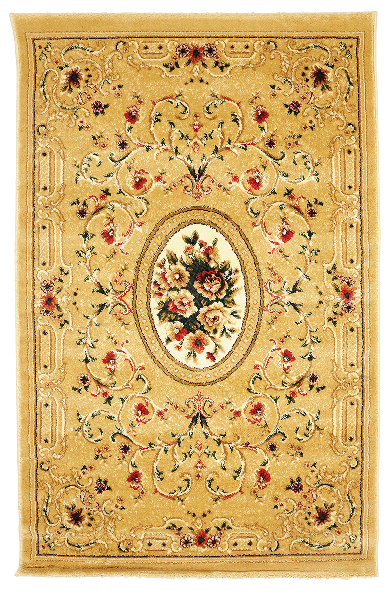 Ковер Kamalak Tekstil, прямоугольный, 100 x 150 см. УК-025425051 7_желтый Ковер Kamalak Tekstil, прямоугольный, 100 x 150 см. УК-025425051 7_желтыйКовер Kamalak Tekstil изготовлен из прочного синтетического материала heat-set, улучшенного варианта полипропилена (эта нить получается в результате его дополнительной обработки). Полипропилен износостоек, нетоксичен, не впитывает влагу, не провоцирует аллергию. Структура волокна в полипропиленовых коврах гладкая, поэтому грязь не будет въедаться и скапливаться на ворсе. Практичный и износоустойчивый ворс не истирается и не накапливает статическое электричество. Ковер обладает хорошими показателями теплостойкости и шумоизоляции. Оригинальный рисунок позволит гармонично оформить интерьер комнаты, гостиной или прихожей. За счет невысокого ворса ковер легко чистить. При надлежащем уходе синтетический ковер прослужит долго, не утратив ни яркости узора, ни блеска ворса, ни упругости. Самый простой способ избавить изделие от грязи - пропылесосить его с обеих сторон (лицевой и изнаночной). Влажная уборка с применением шампуней и моющих средств не противопоказана. Хранить рекомендуется в свернутом рулоном виде.