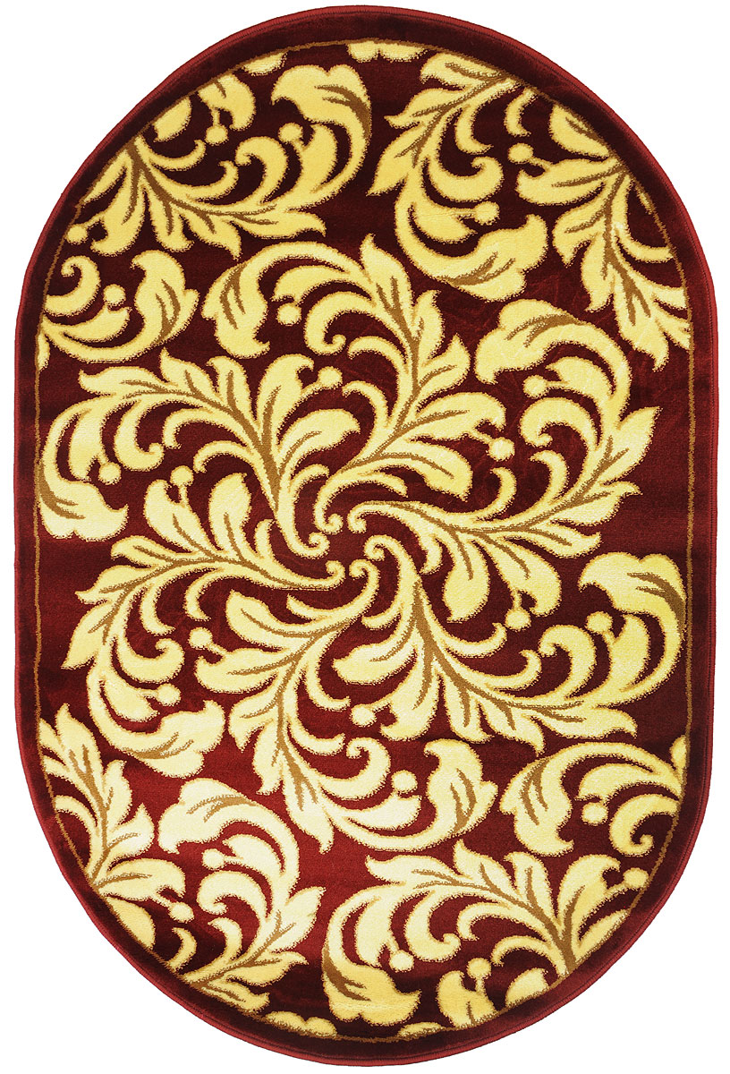 Ковер Kamalak Tekstil, овальный, 100 x 150 см. УК-0327ES-412 Ковер Kamalak Tekstil, овальный, 100 x 150 см. УК-0327ES-412Ковер Kamalak Tekstil изготовлен из прочного синтетического материала heat-set, улучшенного варианта полипропилена (эта нить получается в результате его дополнительной обработки). Полипропилен износостоек, нетоксичен, не впитывает влагу, не провоцирует аллергию. Структура волокна в полипропиленовых коврах гладкая, поэтому грязь не будет въедаться и скапливаться на ворсе. Практичный и износоустойчивый ворс не истирается и не накапливает статическое электричество. Ковер обладает хорошими показателями теплостойкости и шумоизоляции. Оригинальный рисунок позволит гармонично оформить интерьер комнаты, гостиной или прихожей. За счет невысокого ворса ковер легко чистить. При надлежащем уходе синтетический ковер прослужит долго, не утратив ни яркости узора, ни блеска ворса, ни упругости. Самый простой способ избавить изделие от грязи - пропылесосить его с обеих сторон (лицевой и изнаночной). Влажная уборка с применением шампуней и моющих средств не противопоказана. Хранить рекомендуется в свернутом рулоном виде.