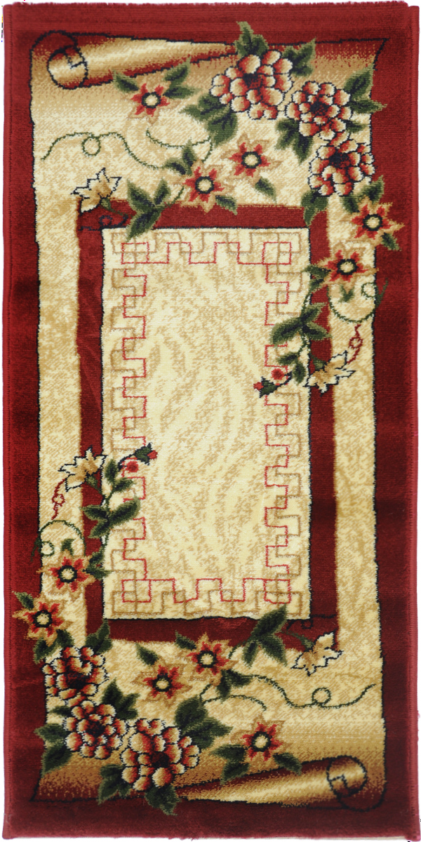 Ковер Kamalak Tekstil, прямоугольный, 50 x 100 см. УК-044741619 Ковер Kamalak Tekstil, прямоугольный, 50 x 100 см. УК-044741619Ковер Kamalak Tekstil изготовлен из прочного синтетического материала heat-set, улучшенного варианта полипропилена (эта нить получается в результате его дополнительной обработки). Полипропилен износостоек, нетоксичен, не впитывает влагу, не провоцирует аллергию. Структура волокна в полипропиленовых коврах гладкая, поэтому грязь не будет въедаться и скапливаться на ворсе. Практичный и износоустойчивый ворс не истирается и не накапливает статическое электричество. Ковер обладает хорошими показателями теплостойкости и шумоизоляции. Оригинальный рисунок позволит гармонично оформить интерьер комнаты, гостиной или прихожей. За счет невысокого ворса ковер легко чистить. При надлежащем уходе синтетический ковер прослужит долго, не утратив ни яркости узора, ни блеска ворса, ни упругости. Самый простой способ избавить изделие от грязи - пропылесосить его с обеих сторон (лицевой и изнаночной). Влажная уборка с применением шампуней и моющих средств не противопоказана. Хранить рекомендуется в свернутом рулоном виде.