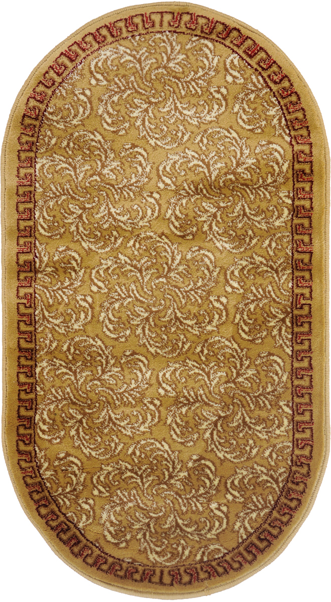 Ковер Kamalak Tekstil, овальный, 60 x 110 см. УК-0289ES-412 Ковер Kamalak Tekstil, овальный, 60 x 110 см. УК-0289ES-412Ковер Kamalak Tekstil изготовлен из прочного синтетического материала heat-set, улучшенного варианта полипропилена (эта нить получается в результате его дополнительной обработки). Полипропилен износостоек, нетоксичен, не впитывает влагу, не провоцирует аллергию. Структура волокна в полипропиленовых коврах гладкая, поэтому грязь не будет въедаться и скапливаться на ворсе. Практичный и износоустойчивый ворс не истирается и не накапливает статическое электричество. Ковер обладает хорошими показателями теплостойкости и шумоизоляции. Оригинальный рисунок позволит гармонично оформить интерьер комнаты, гостиной или прихожей. За счет невысокого ворса ковер легко чистить. При надлежащем уходе синтетический ковер прослужит долго, не утратив ни яркости узора, ни блеска ворса, ни упругости. Самый простой способ избавить изделие от грязи - пропылесосить его с обеих сторон (лицевой и изнаночной). Влажная уборка с применением шампуней и моющих средств не противопоказана. Хранить рекомендуется в свернутом рулоном виде.