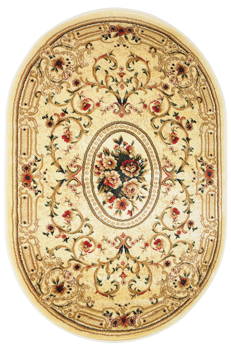 Ковер Kamalak Tekstil, овальный, 100 x 150 см. УК-026141619 Ковер Kamalak Tekstil, овальный, 100 x 150 см. УК-026141619Ковер Kamalak Tekstil изготовлен из прочного синтетического материала heat-set, улучшенного варианта полипропилена (эта нить получается в результате его дополнительной обработки). Полипропилен износостоек, нетоксичен, не впитывает влагу, не провоцирует аллергию. Структура волокна в полипропиленовых коврах гладкая, поэтому грязь не будет въедаться и скапливаться на ворсе. Практичный и износоустойчивый ворс не истирается и не накапливает статическое электричество. Ковер обладает хорошими показателями теплостойкости и шумоизоляции. Оригинальный рисунок позволит гармонично оформить интерьер комнаты, гостиной или прихожей. За счет невысокого ворса ковер легко чистить. При надлежащем уходе синтетический ковер прослужит долго, не утратив ни яркости узора, ни блеска ворса, ни упругости. Самый простой способ избавить изделие от грязи - пропылесосить его с обеих сторон (лицевой и изнаночной). Влажная уборка с применением шампуней и моющих средств не противопоказана. Хранить рекомендуется в свернутом рулоном виде.