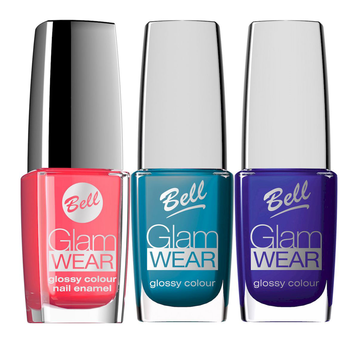 Bell Набор устойчивых лаков для ногтей с глянцевым эффектом Glam Wear Nail: тон №508, тон №513, тон №520, 30 млперфорационные unisex Bell Набор устойчивых лаков для ногтей с глянцевым эффектом Glam Wear Nail: тон №508, тон №513, тон №520, 30 млперфорационные unisexУстойчивый лак для ногтей.