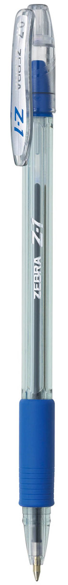 Zebra Ручка шариковая Z-1 цвет корпуса прозрачный синий2010440 Zebra Ручка шариковая Z-1 цвет корпуса прозрачный синий2010440В ручке Zebra Z-1 используются чернила нового четвертого поколения. Эти чернила сочетают в себе все достоинства чернил для шариковых и гелевых ручек: как шариковые экономичны, не растекаются под водой и не выцветают, при этом обеспечивая такое же мягкое и яркое письмо как гелевые.
