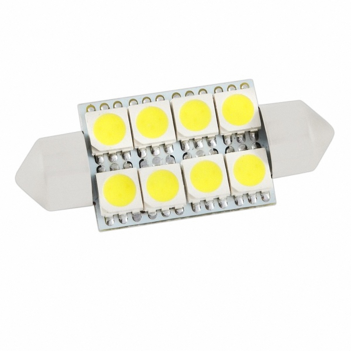 Skyway Автолампа диод T11 (C5W). SJ-8SMD-5050-39MM/SJ-0850ACLP446 Skyway Автолампа диод T11 (C5W). SJ-8SMD-5050-39MM/SJ-0850ACLP4468 SMD диода c цоколем 39мм 1-контактная Белая