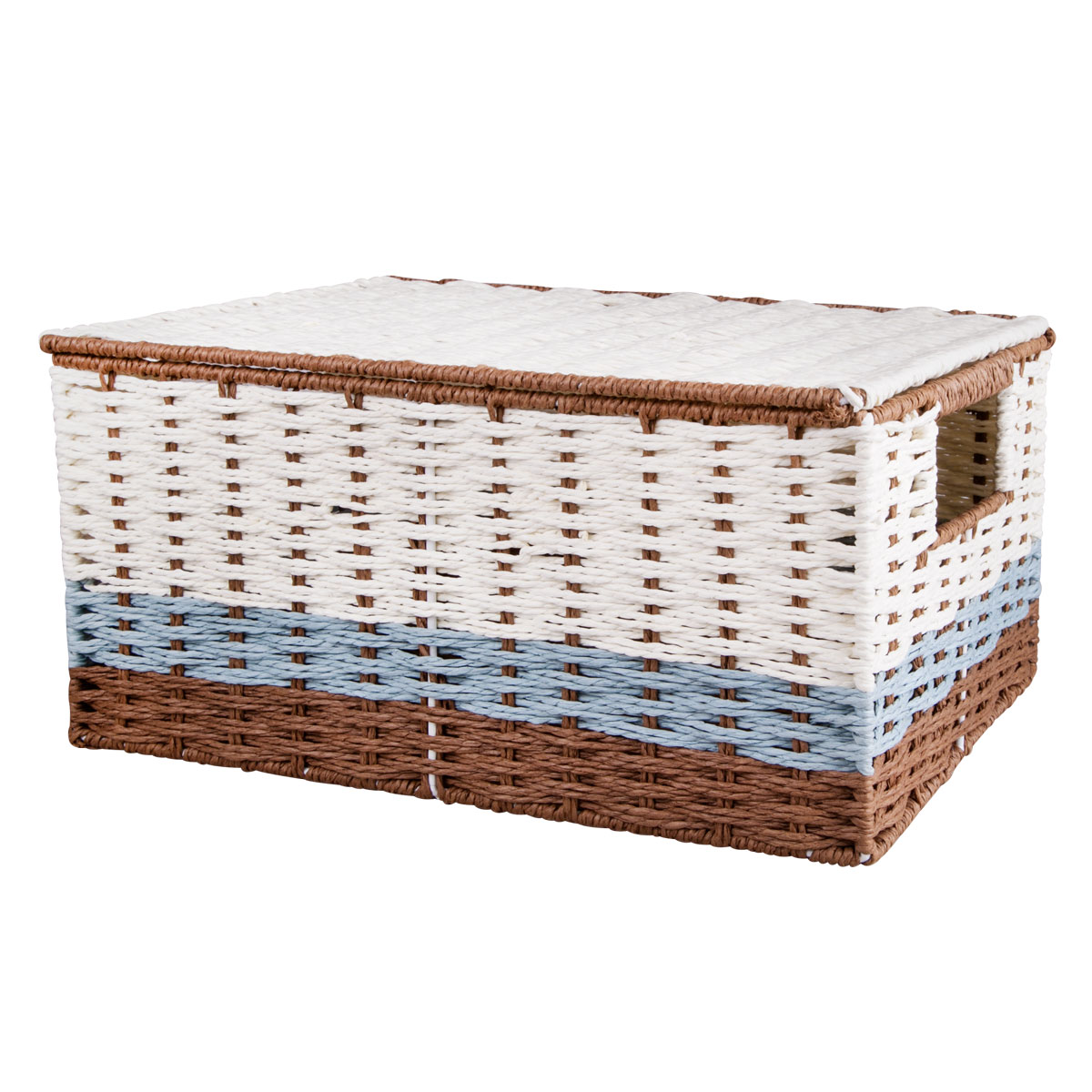 Корзина для хранения Miolla, с крышкой и ручками, 31 х 23 х 15 смU210DF Корзина для хранения Miolla, с крышкой и ручками, 31 х 23 х 15 смU210DFВместительная плетеная корзина для хранения Miolla - отличное решение для хранения. Корзина имеет жесткую конструкцию, снабжена ручками и крышкой. Подходит для хранения бытовых вещей, аксессуаров для рукоделия и других вещей дома и на даче. Экономьте полезное пространство своего дома, уберите ненужные вещи в удобную корзину и используйте ее для хранения дорогих сердцу вещей, которые нужно сберечь в целости и сохранности.