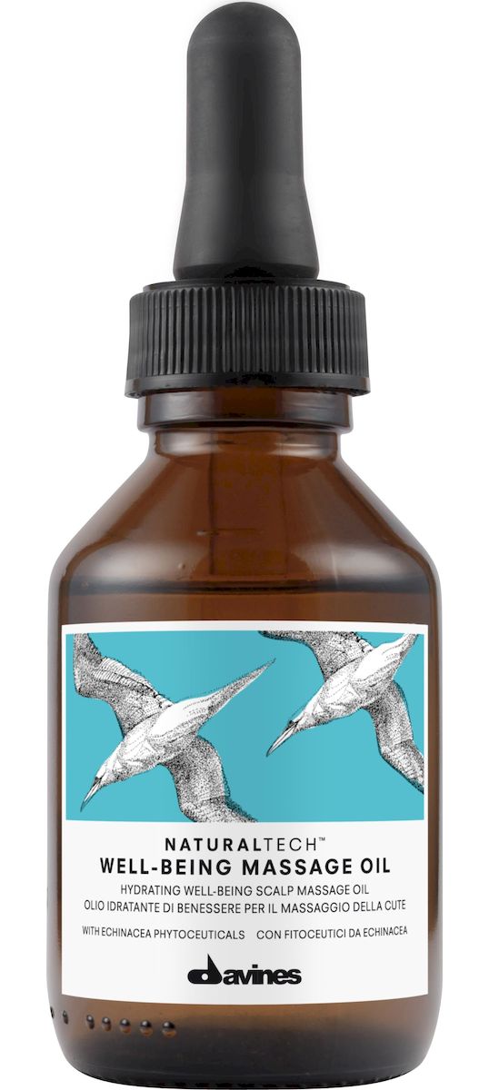 Davines Массажное масло для кожи головы New Natural Tech Well-Being Massage Oil, 100 млFS-00897 Davines Массажное масло для кожи головы New Natural Tech Well-Being Massage Oil, 100 млFS-00897Массажное Масло для Кожи Головы было специально разработано учеными для максимально эффективного питания кожи головы и улучшения микроциркуляции крови в эпидермисе. Эфирные масла сандала и мускатного ореха, входящие в состав массажного масла, обладают выраженным противовоспалительным эффектом, активно стимулируют работу подкожных капилляров, одновременно успокаивая кожу головы. Вытяжка из эхинацеи, являющаяся мощнейшим антиоксидантом, защищает кожу головы от вредного воздействия окружающей среды. PH 4,8.