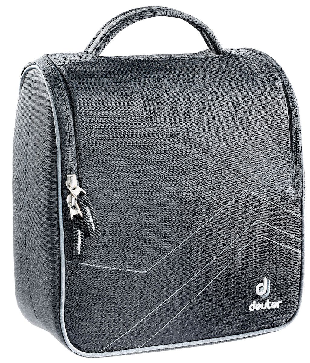 Косметичка Deuter Wash Room, цвет: черный. 39474.Z90 black Косметичка Deuter Wash Room, цвет: черный. 39474.Z90 blackДорожная косметичка Deuter Wash Room, выполненная из качественного материала, незаменима в путешествиях и командировках. Косметичка содержит основное большое отделение на застежке-молнии, в котором съемное зеркало, сетчатый карман на молнии. Задний рукав на молнии можно надеть на выдвижные ручки багажной сумки на колесах. Стильная дорожная косметичка станет практичным аксессуаром, который идеально дополнит ваш образ.Размер косметички: 27 см x 26 см x 13 см