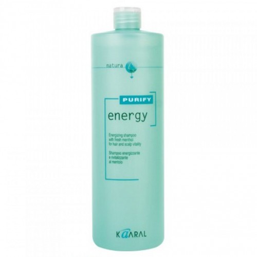 Kaaral Интенсивный энергетический шампунь с ментолом Purify Energy Shampoo, 1000 млMP59.4D Kaaral Интенсивный энергетический шампунь с ментолом Purify Energy Shampoo, 1000 млMP59.4DТонизирующий шампунь с экстрактом мяты и ментола. Нейтральный уровень РН допускает ежедневное применение. Обладает благоприятным тонизирующим действием вечером, и бодрящим эффектом утром. Идеален для мужчин.