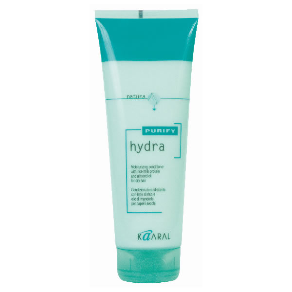 Kaaral Увлажняющий кондиционер для сухих волос Purify Hydra Conditioner, 250 млFS-00897 Kaaral Увлажняющий кондиционер для сухих волос Purify Hydra Conditioner, 250 млFS-00897Специальный SPA кондиционер для сухих и пористых волос на основе экстрактов ромашки, масла семян сладкого миндаля, обогащённый протеинами риса. Активно увлажняет и питает пористую кутикулу, восстанавливая нарушение целостности чешуйчатого слоя. Увлажняющие компоненты не содержат силиконовых комплексов, что делает использование кондиционера безопасным. Придает волосам необычайную эластичность и здоровый вид.