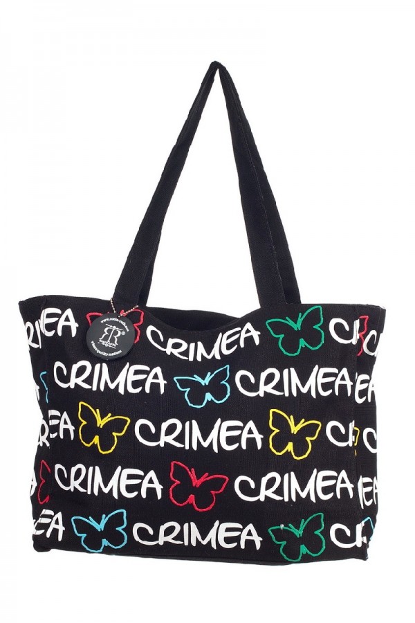Сумка женская Robin Ruth Crimea, цвет: черный, белый. BCR004-CRivaCase 8460 black Сумка женская Robin Ruth Crimea, цвет: черный, белый. BCR004-CRivaCase 8460 blackЖенская сумка Robin Ruth Crimea, изготовленная из текстиля, оформлена контрастными надписями и разноцветным принтом с изображением бабочек. Изделие содержит одно основное отделение, закрывающееся на застежку-молнию. Сумка оснащена удобными ручками для переноски.