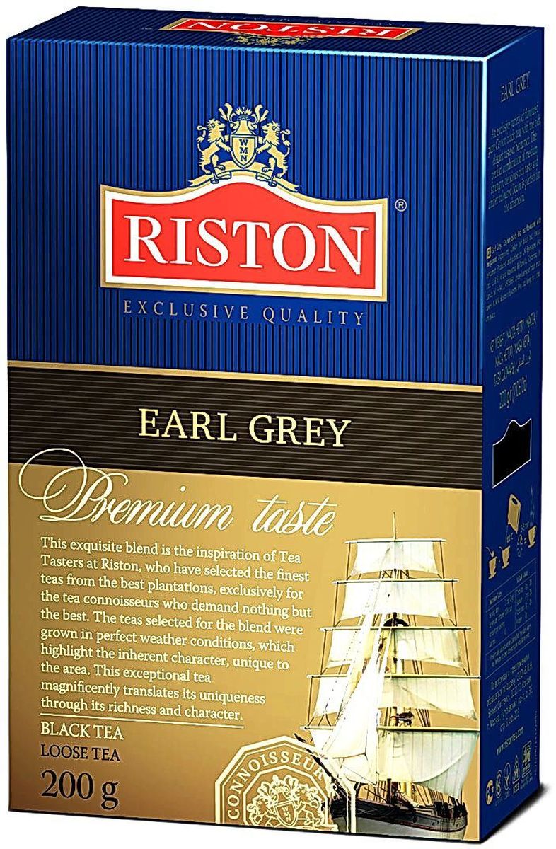 Riston Эрл грей черный листовой чай, 200 г101246 Riston Эрл грей черный листовой чай, 200 г101246Riston Эрл грей - эксклюзивный сорт цейлонского черного чая с богатым изысканным ароматом бергамота. Гармоничное сочетание средней крепости, восхитительного насыщенного вкуса и янтарного настоя идеально для послеобеденного времени. Стандарт FBOP.