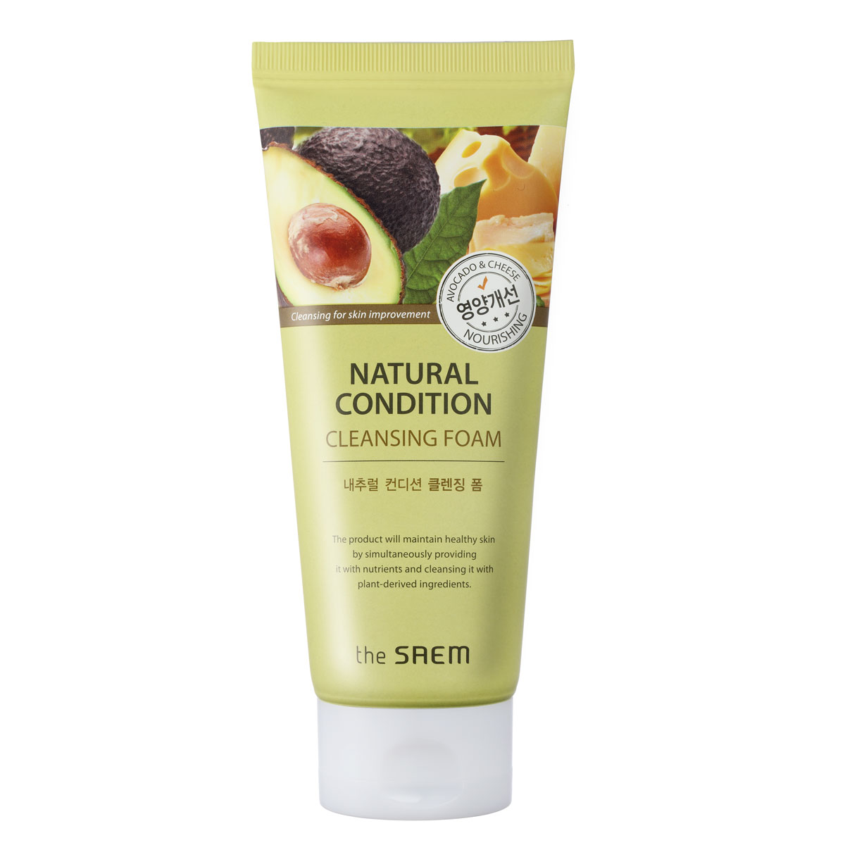 The Saem Пенка для умывания питательная Natural Condition Cleansing Foam Nourishing, 150 млFS-00897 The Saem Пенка для умывания питательная Natural Condition Cleansing Foam Nourishing, 150 млFS-00897Косметическое средство, которое является дополнением к крему для снятия макияжа. По своей фактуре является пеной, благодаря ей позволяет удалить с лица абсолютно любой шар косметики и просто освежить кожу. Может использоваться как в качестве средства для снятия макияжа, так и для укрепления здоровья кожи. В связи с такими составляющими как: ферментированный экстракт фасоли, коллаген, эластин, ниацинамид, аллантоин, экстракт мыльной ягоды, пена положительно воздействует на кожные клетки. Насыщает их необходимыми веществами в следствие чего максимально снижается вред от макияжа, кожа обретает приятный матовый цвет, возвращает свою эластичность в случае потери. Вес товара: 150 мл