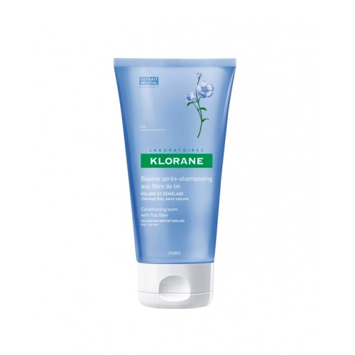 Klorane Fine Hair Бальзам-кондиционер с экстрактом льняного волокна, 150 млMP59.4D Klorane Fine Hair Бальзам-кондиционер с экстрактом льняного волокна, 150 млMP59.4DВ формулу введен эксклюзивный активный компонент - волокна льна. Водорастворимые полисахариды (клейковина из волокон льна) обволакивают волосы тончайшей защитной пленкой, делая их более упругими, и придают им форму. Не утяжеляет волосы, фиксируя объем надолго. После использования бальзама волосы мгновенно приобретают объем, оставаясь при этом легкими и подвижными.Протестировано под дерматологическим контролем.Эффективность:Объем - 94%*.Фиксация - 94%*.Мягкость - 94%*.*Потребительский тест с участием 70 женщин после использования бальзама-ополаскивателя с волокнами льна (%удовлетворенных пользователей).