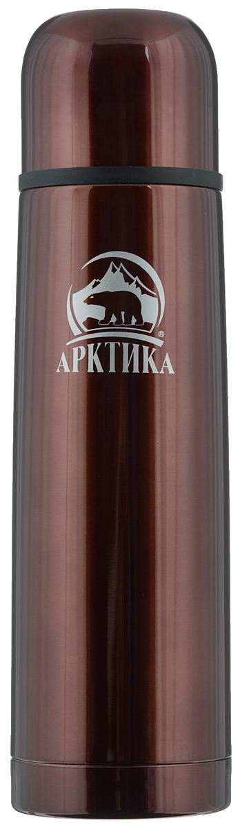 Термос Арктика, цвет: кофейный, 0,5 л115510 Термос Арктика, цвет: кофейный, 0,5 л115510Покрытый ярким лаком корпус термоса Арктика выполняет не только эстетическую функцию: практически каждый житель практически необъятной одной шестой части суши не понаслышке знает, каково это, когда кожа на морозе примерзает к стали. Цветной лак предохранит ваши руки от таких неприятностей. Ударопрочный корпус состоит из двух колб, выполненных из нержавеющей стали с вакуумом между ними. Термос оснащен удобной пробкой с каналами для наливания воды в полуоткрытом положении. Термос прост, надежен и безопасен. Безукоризненно выполняя свою основную функцию - сохранение нужной температуры внутри термоса - он будет радовать своего обладателя удобством, отличной эргономикой и привлекательной внешностью.Диаметр горлышка: 4,4 см.Диаметр основания: 6,9 см.Высота (с учетом крышки): 25 см.Время сохранения температуры (холодной и горячей): 18 часа.