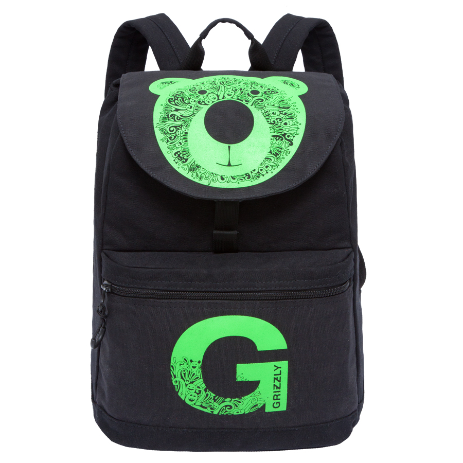 Рюкзак молодежный Grizzly, цвет: черный-салатовый. 18 л. RD-744-1/1MABLSEH10001 Рюкзак молодежный Grizzly, цвет: черный-салатовый. 18 л. RD-744-1/1MABLSEH10001Рюкзак молодежный, одно отделение, клапан на пряжке-крючкеобъемный карман на молнии на передней стенке, карман для гаджета,внутренний карман на молнии, укрепленная спинка, дополнительная ручка-петля, укрепленные лямки, закрывается затягивающимся шнуром