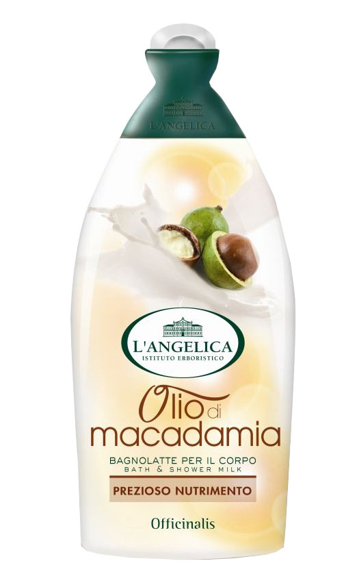 Langelica (45473) Молочко для душа и ванны с маслом макадамии, 500 мл535-0-10838 Langelica (45473) Молочко для душа и ванны с маслом макадамии, 500 мл535-0-10838Langelica (45473) Молочко для душа и ванны с маслом макадамии 500мл. Масло макадамии-ценное натуральное масло, обладает сильным увлажняющим действием и рекомендуется для чувствительной и сухой кожи. Оно богато питательными веществами и жирными кислотами, которые помогают предотвратить старение кожи. Молочко LAngelica Officinalis, благодаря особым свойствам масла макадамии, помогает защитить кожу, делая ее мягкой и шелковистой, оставляя на ней приятный аромат.