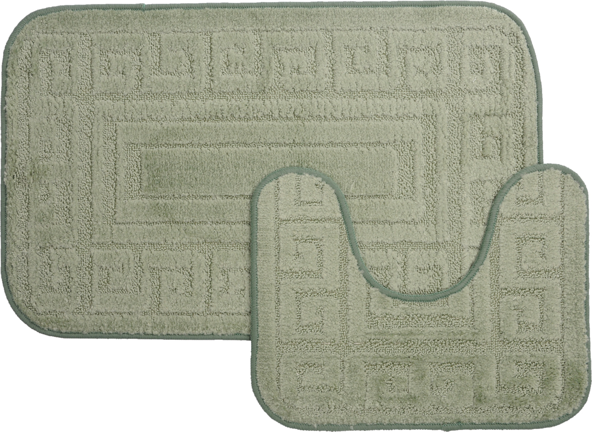 Набор ковриков для ванной MAC Carpet Рома. Версаче, цвет: светло-зеленый, 50 х 80 см, 50 х 40 см, 2 шт531-105 Набор ковриков для ванной MAC Carpet Рома. Версаче, цвет: светло-зеленый, 50 х 80 см, 50 х 40 см, 2 шт531-105Набор MAC Carpet Рома. Версаче, выполненный из полипропилена, состоит из двух ковриков для ванной комнаты, один из которых имеет вырез под унитаз. Противоскользящее основание изготовлено из термопластичной резины. Коврики мягкие и приятные на ощупь, отлично впитывают влагу и быстро сохнут. Высокая износостойкость ковриков и стойкость цвета позволит вам наслаждаться покупкой долгие годы. Можно стирать вручную или в стиральной машине на деликатном режиме при температуре 30°С.