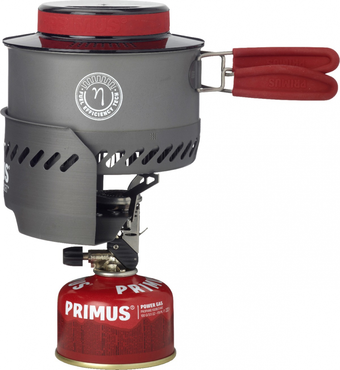 Горелка газовая Primus Express Stove Set, цвет: серый353094 Горелка газовая Primus Express Stove Set, цвет: серый353094Набор Primus Express Stove Set - включает в себя газовую горелку с пьезоподжигом, ветрозащиту и котелок емкостью 1 л с крышкой и теплообменником. Котелок обеспечен трехслойным антипригарным покрытием, что значительно улучшает эксплуатационные характеристики посуды.Весь комплект, а также газовый баллон весом 100 грамм, можно упаковать непосредственно внутри котелка, что делает эту модель очень компактной.Особенности: Время закипания 1 литра воды: 2,4 мин.Вес: 449 гр.Пьезоподжиг: есть Оптимально для: 1-2 чел.