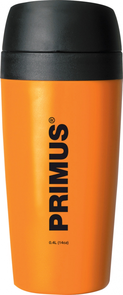 Термокружка Primus Commuter Mug, цвет: оранжевый, 400 мл737909 Термокружка Primus Commuter Mug, цвет: оранжевый, 400 мл737909Термокружка Primus Commuter Mug 0,4 L — двустенная кружка из нержавеющей стали объемом 0,4 литра с защитой от проливания. Кружка сохранит напитки холодными или горячими, независимо от направления движения. Благодаря силиконовым соединениям, напитки не проливаются. Кружка открывается простым нажатием на клапан.