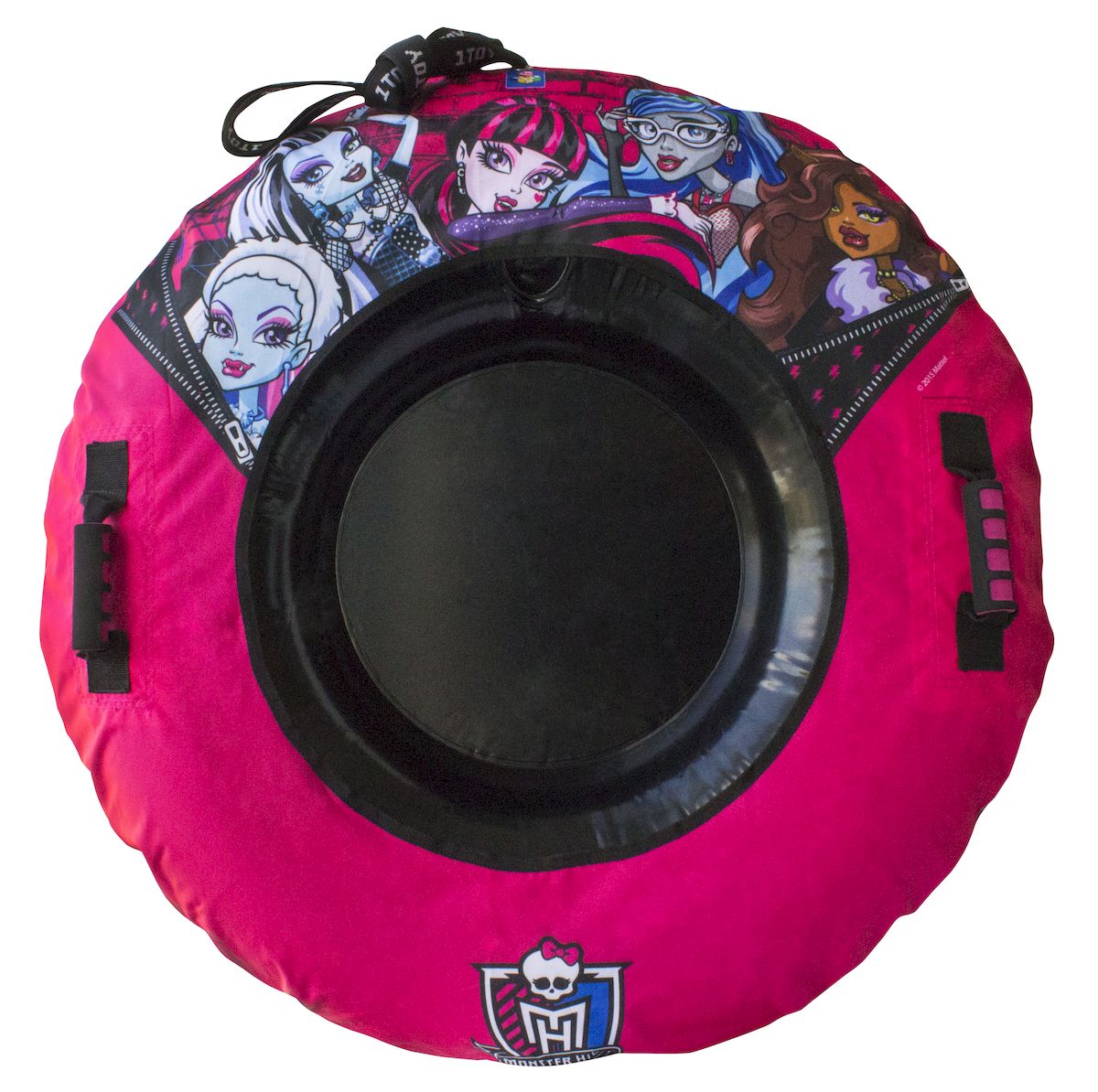 Тюбинг 1toy Monster High, с плотными ручками, 92 смХот Шейперс Тюбинг 1toy Monster High, с плотными ручками, 92 смХот ШейперсТюбинг (надувные сани) с внутренней камерой из ПВХ и наружним чехлом из нейлона 420 ден и ламинированного ПВХ, буксировочный фал