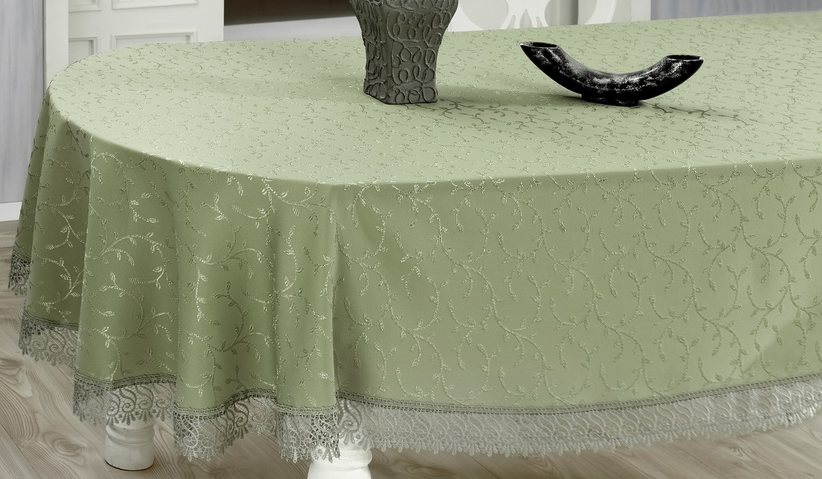 Скатерть Evdy Kdk, квадратная, цвет: оливковый, 160 х 160 см3125062100 Скатерть Evdy Kdk, квадратная, цвет: оливковый, 160 х 160 см3125062100Квадратная скатерть Evdy Kdk выполнена из высококачественного полиэстера и оформлена изящным узором, края оснащены фестонами. Использование такой скатерти сделает застолье торжественным, поднимет настроение гостей и приятно удивит их вашим изысканным вкусом. Также вы можете использовать эту скатерть для повседневной трапезы, превратив каждый прием пищи в волшебный праздник и веселье. Это текстильное изделие станет изысканным украшением вашего дома!