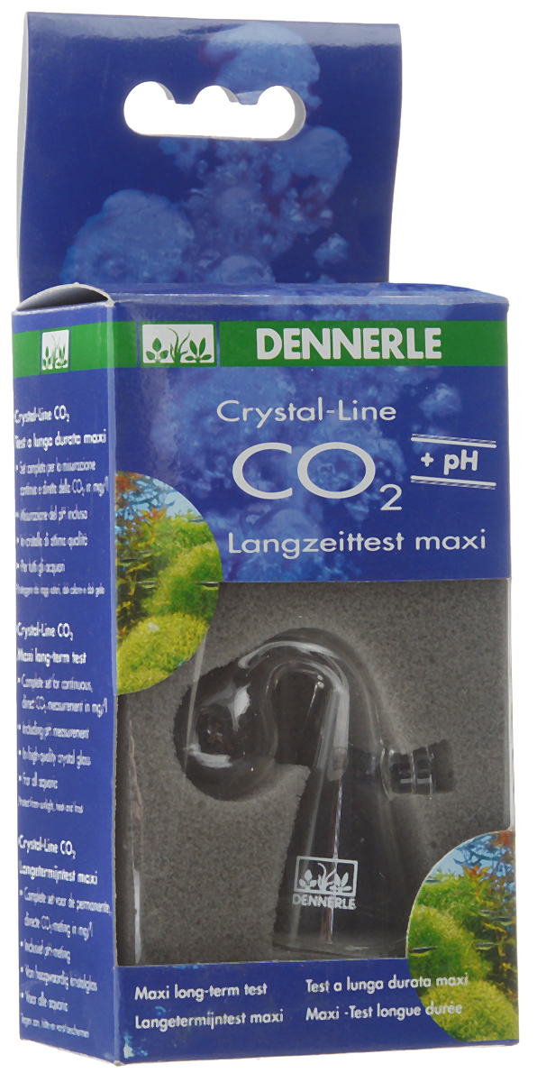 Тест для контроля содержания уровня СО2 в аквариуме Dennerle СО2 Maxi, для систем Crystal-Line0120710 Тест для контроля содержания уровня СО2 в аквариуме Dennerle СО2 Maxi, для систем Crystal-Line0120710Тест Dennerle СО2 Maxi предназначен длянепрерывного точного контроля уровня содержания СО2в аквариуме.Принцип действия теста Crystal-Line: из аквариумнойводы СО2 через нижнее отверстие тестового сосудапопадает в реакционную камеру, где он растворяется вспециальном индикаторе CO2 Special-Indicator.Индикатор реагирует на уровень содержания СО2 ваквариуме следующим образом:- синий цвет - слишком мало СО2;- зелёный цвет - уровень содержания СО2 в норме;- жёлтый цвет - слишком много СО2.С цветовой шкалы можно напрямую считать уровеньсодержания СО2 в аквариуме в цифровом выражении.В комплект входят тест, присоска для закрепления тестана стенке аквариума, 2 ампулы со специальным СО2индикатором, пипетка, цветовая шкала для определенияуровня СО2 и рН, инструкция на английском языке.