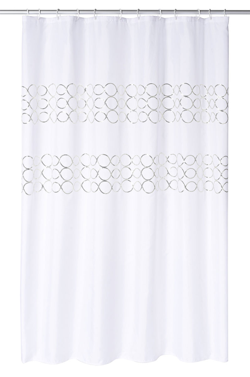 Штора для ванной комнаты Ridder Paillette, 180 х 200 см391602 Штора для ванной комнаты Ridder Paillette, 180 х 200 см391602Высококачественная немецкая шторка Ridder Paillette создаст прекрасное настроение в ванной комнате. Данное изделие имеет антигрибковое, водоотталкивающее и антистатическое покрытие и утяжеленный нижний кант. Машинная стирка. Глажка при низкой температуре.