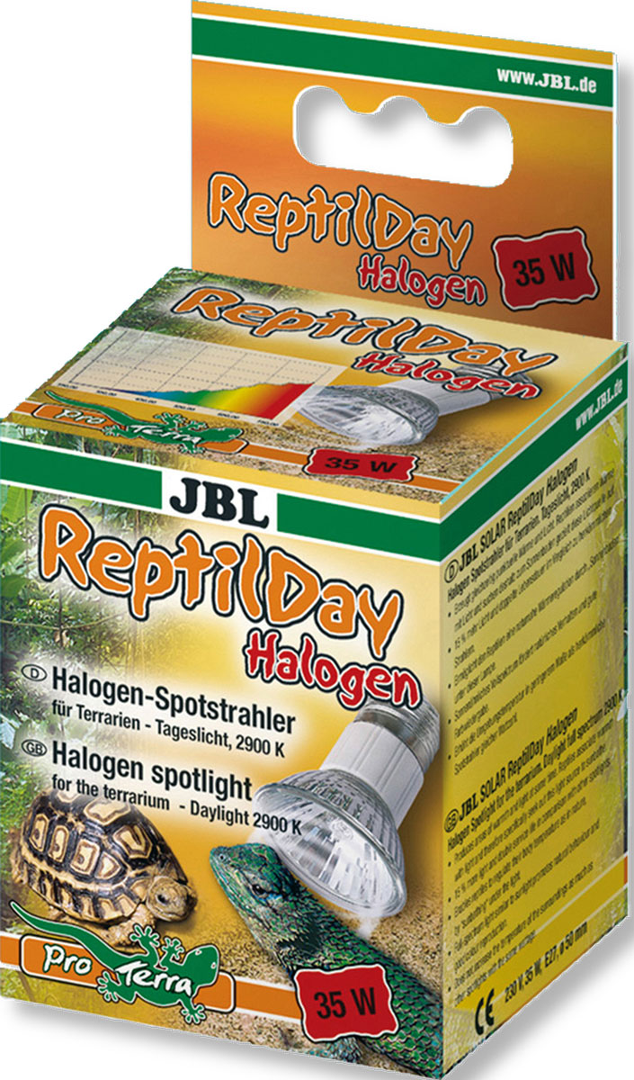 Галогеновая лампа для террариумаJBL ReptilDay Halogen, 35 Вт0120710 Галогеновая лампа для террариумаJBL ReptilDay Halogen, 35 Вт0120710JBL ReptilDay Halogen - Галогеновая лампа для террариума, 35 ватт