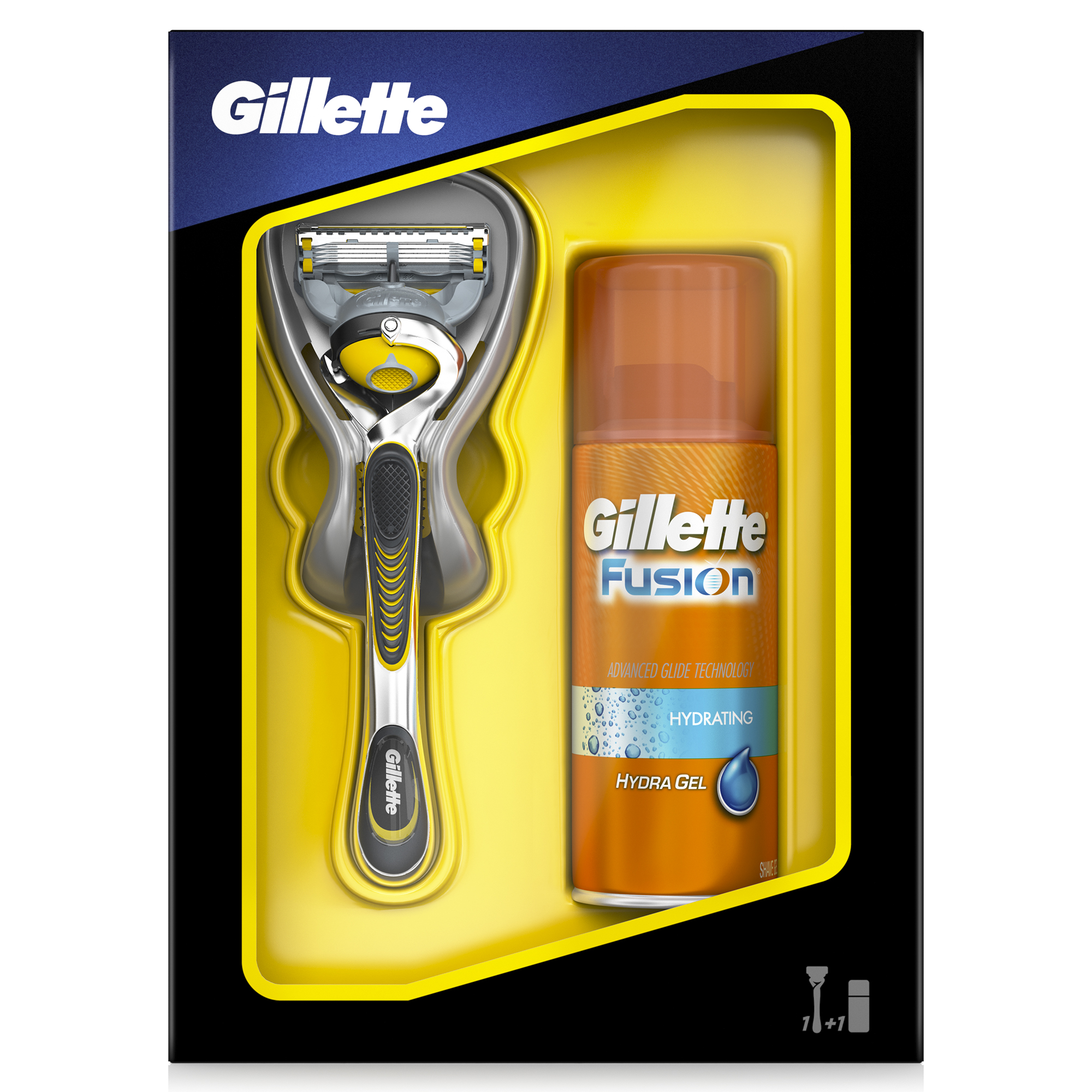 Подарочный Набор Gillette Fusion ProShield: Мужская Бритва Fusion ProShield + Гель для бритья Fusion Hydrating, 75 мл1301210 Подарочный Набор Gillette Fusion ProShield: Мужская Бритва Fusion ProShield + Гель для бритья Fusion Hydrating, 75 мл1301210Подарочный набор Gillette Fusion ProShield подарит идеально гладкое бритье. В набор входят: Мужская Бритва Gillette Fusion ProShield и увлажняющий Гель для бритья Gillette Fusion Hydrating,75 мл. Бритва имеет смазывающие полоски с обеих сторон от лезвий, чрезвычайно тонкие лезвия Gillette (первые 4 из них — такие же, как в ProGlide), 5 высокоточных лезвий, технологию Flexball и точный триммер на обратной стороне. Гель для бритья Fusion содержит увлажняющие вещества, смягчающие волоски и защищающие кожу во время бритья. Подарочный набор Gillette ProShield подарит идеальное бритье. В подарочный набор входят: мужская бритва Gillette Fusion ProShield и Гель для бритья Fusion Hydrating. Бритва со смазывающими полосками, 5 высокоточными лезвиями, технологией FlexBall и точным триммером. Гель содержит увлажняющие вещества, смягчающие волоски и защищающие кожу во время бритья. Смазывающие полоски до и после лезвий защищают кожу от раздражения. Чрезвычайно тонкие лезвия Gillette (первые 4 из них — такие же, как в ProGlide). Меньше трения (по сравнению с Fusion). 5 высокоточных лезвий обеспечивают комфортное бритье с меньшим давлением каждого из лезвий (по сравнению с Mach3).