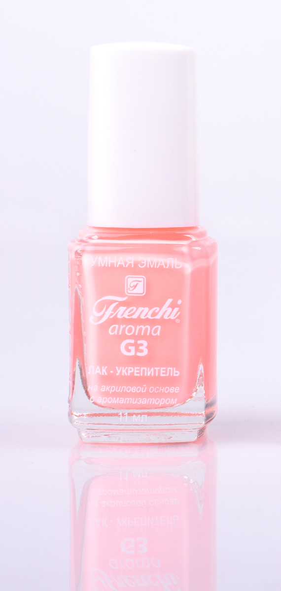 Frenchi aroma G3 Лак-укрепитель на акриловой основе № 16, 11 мл5010777139655 Frenchi aroma G3 Лак-укрепитель на акриловой основе № 16, 11 мл5010777139655Лак на акриловой основе Frenchi G3 – это стойкость и безупречность Вашего маникюра в течение 7 дней.Лак на акриловой основе – это идеальный вариант для деловой женщины, в нашем современном мире, что позволяетженщине тратить меньше времени на посещение салоновкрасоты.