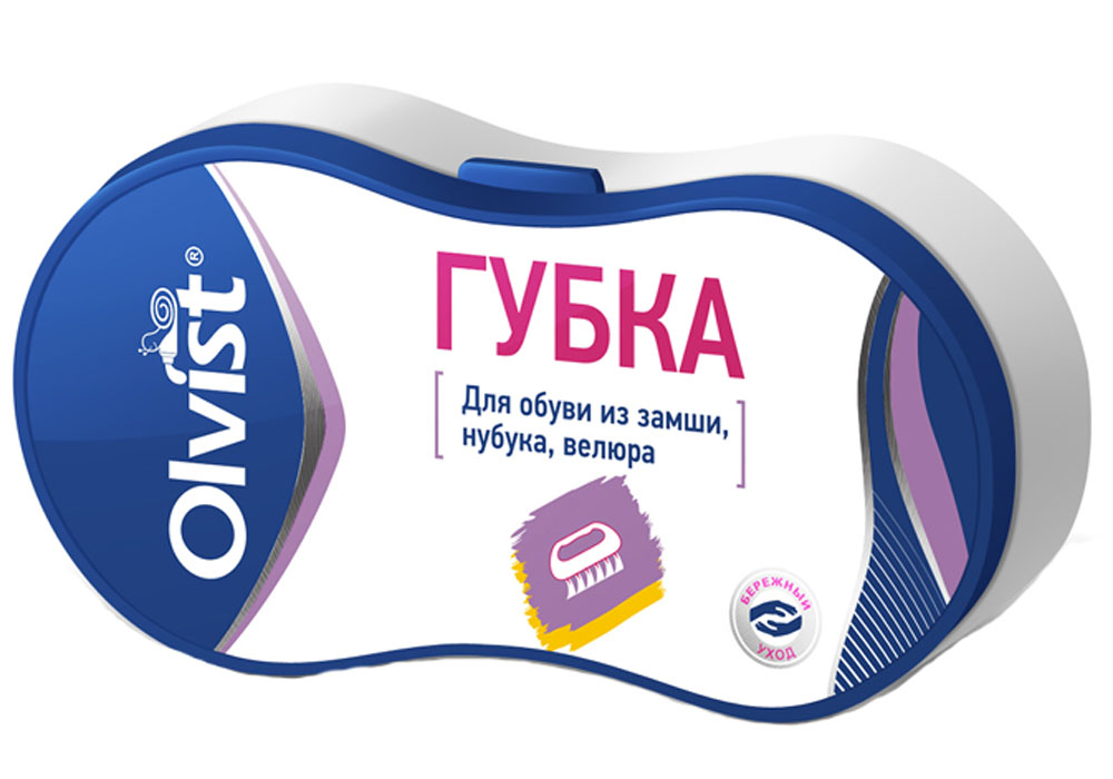 Губка для обуви Olvist, для замши, нубука, велюра. 9066E-801002003-10 Губка для обуви Olvist, для замши, нубука, велюра. 9066E-801002003-10Губка для обуви Olvist эффективно удаляет загрязнения и возвращает бархатистость. Подходит для замши, нубука, велюра.