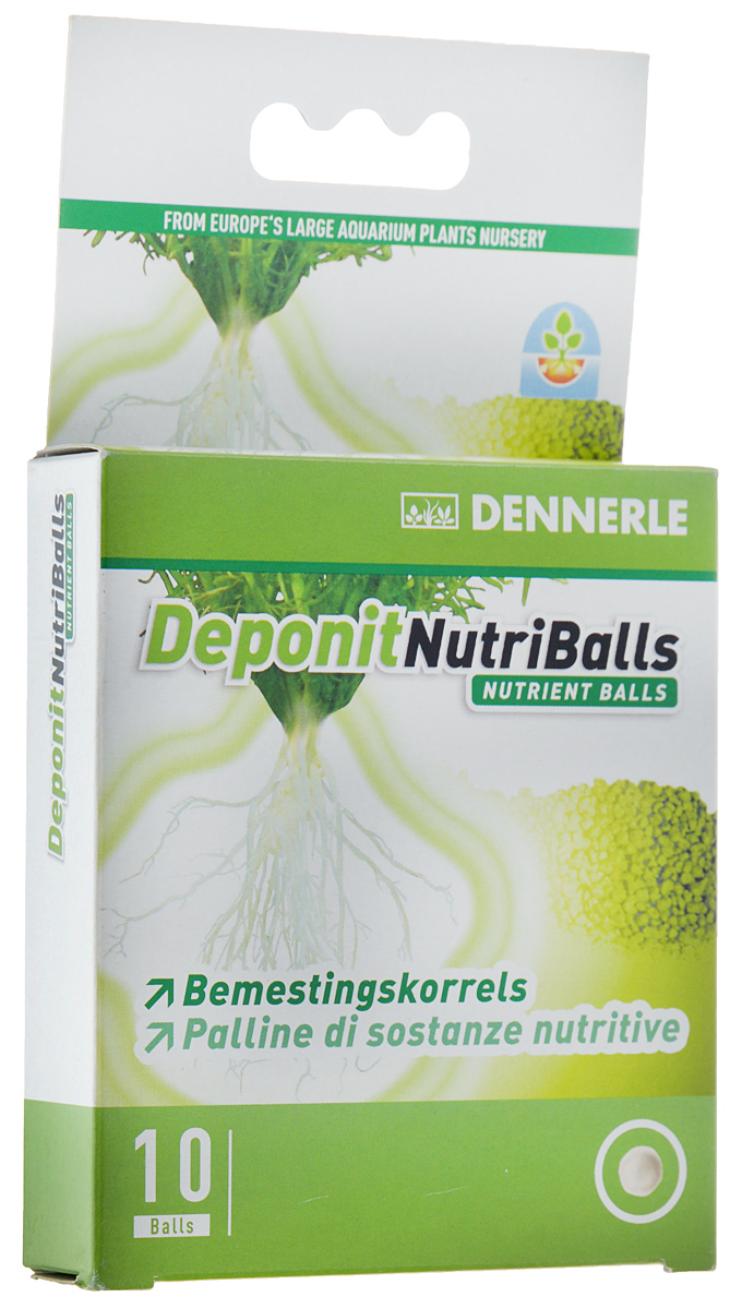 Удобрение для аквариумных растений Dennerle Deponit NutriBalls, виде шариков , 10 шт0120710 Удобрение для аквариумных растений Dennerle Deponit NutriBalls, виде шариков , 10 шт0120710Корневое удобрение для аквариумных растений Dennerle Deponit NutriBalls в виде шариков. - Запас питательных веществ для всех корневых аквариумных растений. - Идеально для новых растений и как вспомогательное удобрение.- Содержит железо и важные микроэлементы. - Усиливает рост растений от корней.Дозировка: углубите в грунт около корней от 1 до 4 шариков в зависимости от размера растения. Достаточно на 6-12 месяцев. Вес: 28 г. Количество: 10 шт.Товар сертифицирован.