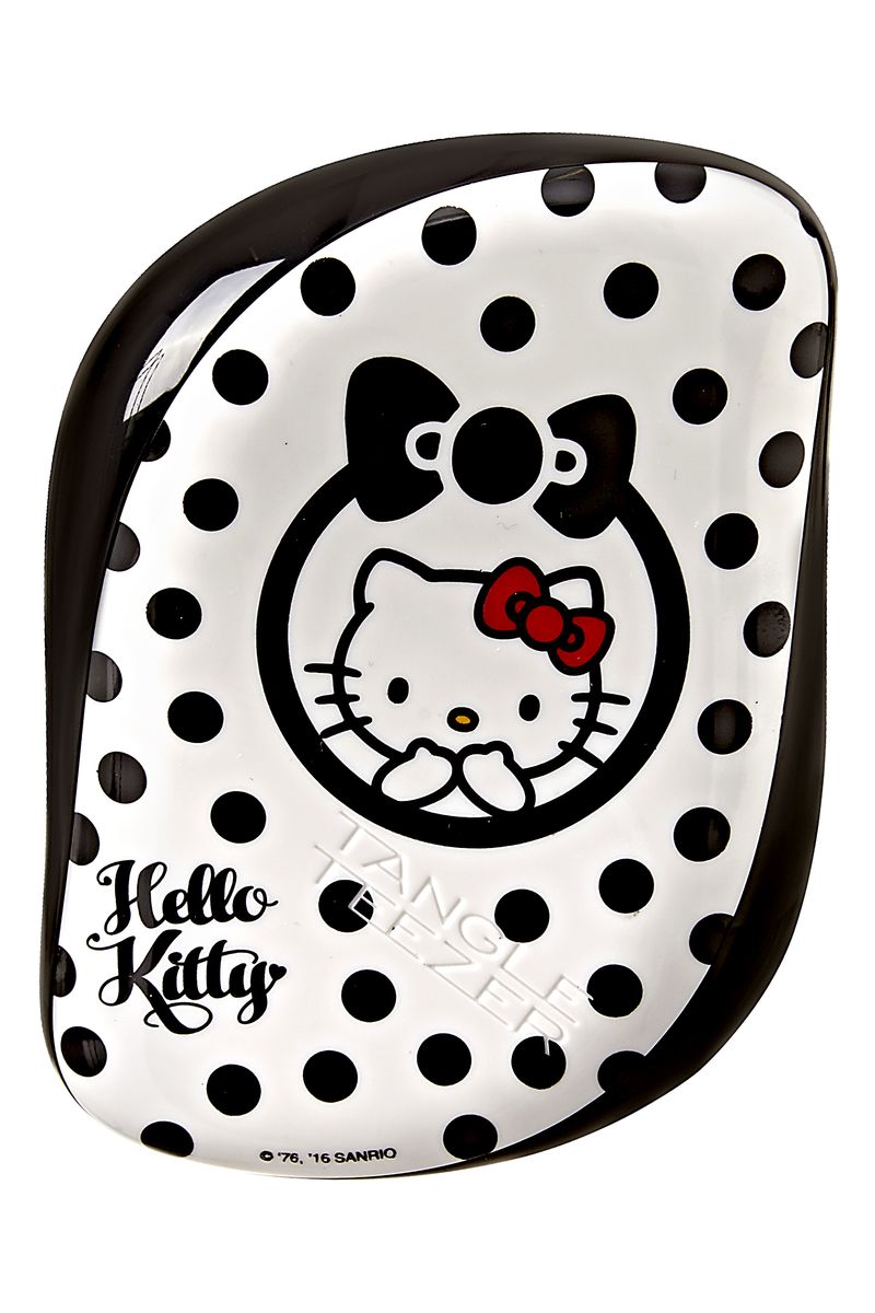 Tangle Teezer Расческа для волос Compact Styler Hello Kitty BlackMP59.4D Tangle Teezer Расческа для волос Compact Styler Hello Kitty BlackMP59.4DTangle Teezer – оригинальная профессиональная расческа для расчесывания волос, которая позволит вам с легкостью всего за одну минуту без рывков и напряжения расчесать мокрые, уязвимые или окрашенные волосы не нарушая структуру волос и не причиняя себе дискомфорта.