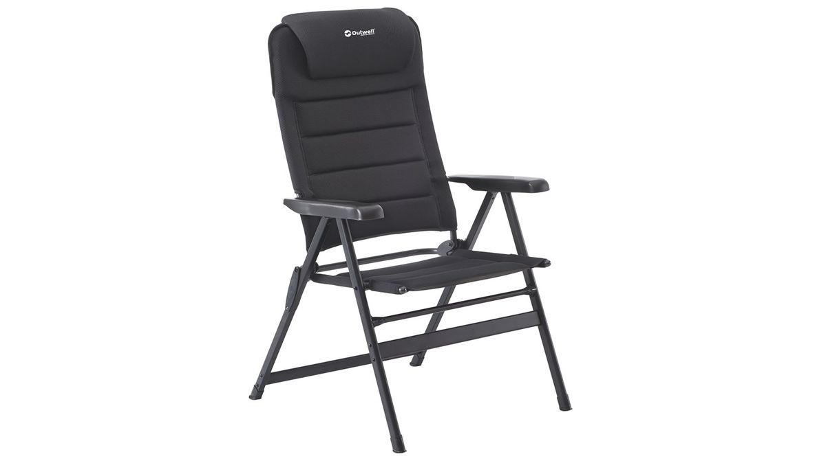 Кресло складное Outwell Grand Canyon, цвет: черный, 73 х 75 х 136 см81-610 Кресло складное Outwell Grand Canyon, цвет: черный, 73 х 75 х 136 см81-610Кресло складное Outwell Grand Canyon отлично подойдет для отдыха на природе или даче. Каркас из прочного металла и высококачественный износостойкий текстиль являются основой надежной эксплуатации изделия. Водоотталкивающие материалы под тканью предотвращают впитывание воды в поролоновую обивку при попадании дождя. Кресло оснащено пластиковыми подлокотниками. На ножках имеются пластиковые накладки, не царапающие поверхность.