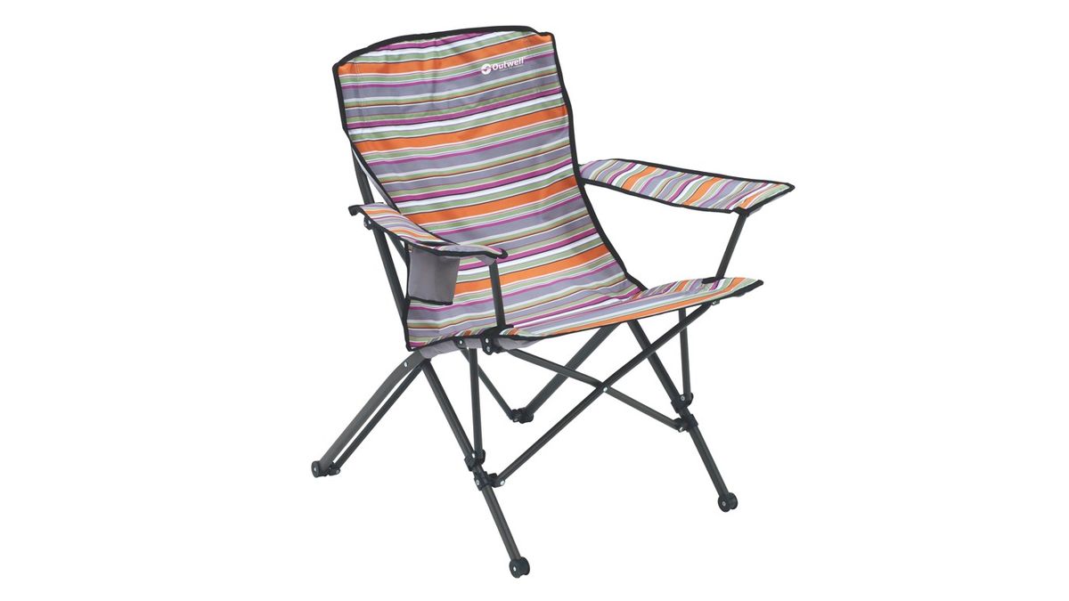 Кресло складное Outwell Rosario Summer, цвет: серый, белый, оранжевый, 83 х 55 х 100 см470204 Кресло складное Outwell Rosario Summer, цвет: серый, белый, оранжевый, 83 х 55 х 100 см470204Кресло складное Outwell Rosario Summer имеет изящный дизайн со стильным рисунком ткани в современных цветах. Каркас из высокопрочной стали и высококачественный износостойкий полиэстер являются основой надежной эксплуатации изделия. Изделие оснащено подлокотниками и подстаканником.