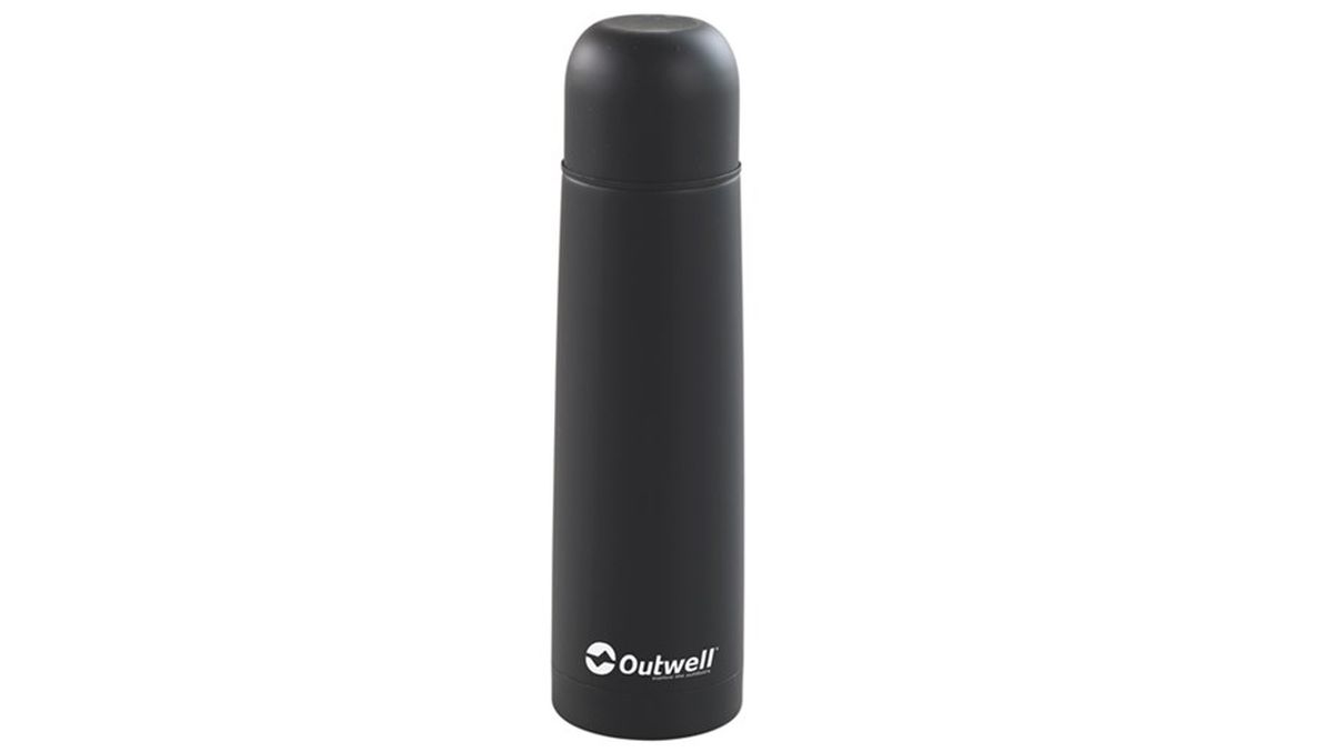 Термос Outwell Agita Stainless Steel Flask, цвет: черный, 1 л530771 Термос Outwell Agita Stainless Steel Flask, цвет: черный, 1 л530771Термос Outwell Agita Stainless Steel Flask обязательно пригодится в турпоходе, на рыбалке или в поездках. Его объем составляет 1 литр, а это значит, что чая, кофе или бульона хватит на несколько человек. Корпус термоса выполнен из нержавеющей стали, которая не вступает в контакт с жидкостью и может использоваться в пищевой промышленности.Термос не боится ударов, что очень важно в походных условиях. Его просто открыть и закрыть. После использования он легко моется. Крышка термоса может использоваться как чашка.