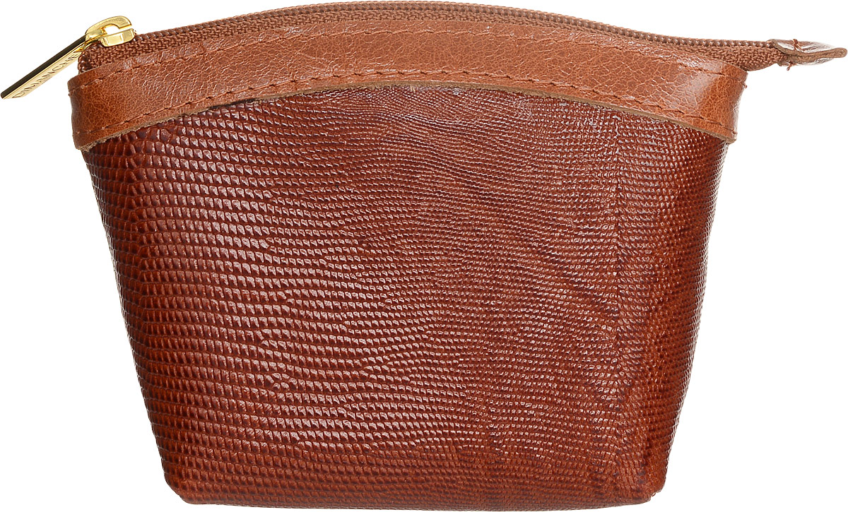 Кошелек-монетница женский Dimanche, цвет: рыже-коричневый. 258/091-022_516 Кошелек-монетница женский Dimanche, цвет: рыже-коричневый. 258/091-022_516Кошелек-монетница Dimanche выполнен из натуральной кожи с тиснением под рептилию и закрывается на застежку-молнию. Внутри расположено одно отделение для денег.Изделие упаковано в фирменную коробку.