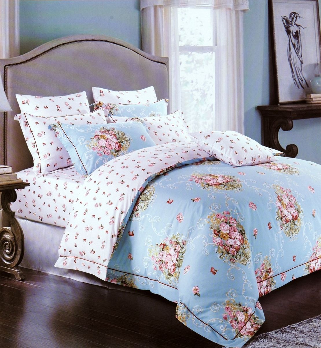 Комплект белья Modalin Firenze, 2-спальный, наволочки 50х70, 70x70702168 Комплект белья Modalin Firenze, 2-спальный, наволочки 50х70, 70x70702168Комплект постельного белья Modalin, выполненный из сатина (100% хлопка), создан для комфорта и роскоши. Комплект состоит из пододеяльника, простыни и 4 наволочек. Постельное белье оформлено цветочным орнаментом. Пододеяльник застегивается на пуговицы, что позволяет одеялу не выпадать из него.Сатин - хлопчатобумажная ткань полотняного переплетения, одна из самых красивых, прочных и приятных телу тканей, изготовленных из натурального волокна. Благодаря своей шелковистости и блеску сатин называют хлопковым шелком.