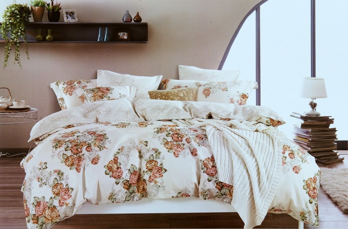Комплект белья Modalin Florka, 2-спальный, наволочки 50х70, 70x70702182 Комплект белья Modalin Florka, 2-спальный, наволочки 50х70, 70x70702182Комплект постельного белья Modalin, выполненный из сатина (100% хлопка), создан для комфорта и роскоши. Комплект состоит из пододеяльника, простыни и 4 наволочек. Постельное белье оформлено цветочным орнаментом. Пододеяльник застегивается на пуговицы, что позволяет одеялу не выпадать из него.Сатин - хлопчатобумажная ткань полотняного переплетения, одна из самых красивых, прочных и приятных телу тканей, изготовленных из натурального волокна. Благодаря своей шелковистости и блеску сатин называют хлопковым шелком.