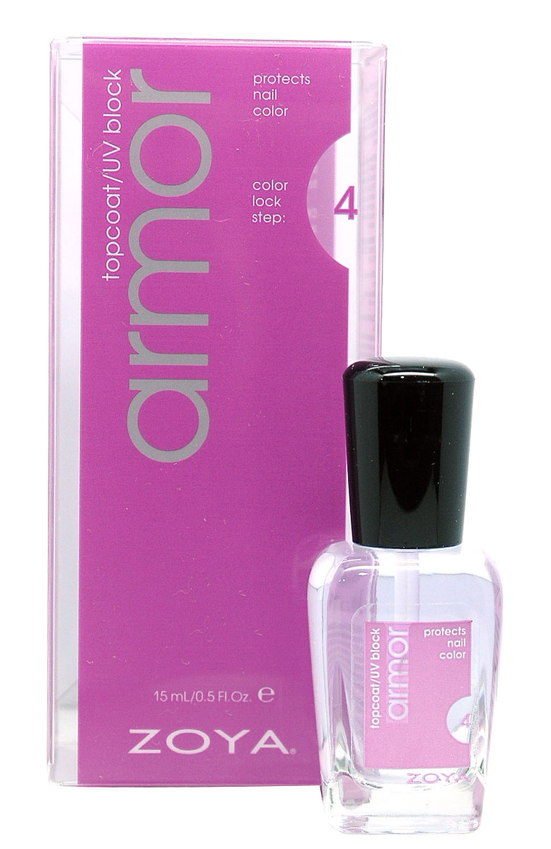 Zoya-Qtica Закрепитель лака для ногтей с УФ-фильтром Armor 15 млУТ000000909 Zoya-Qtica Закрепитель лака для ногтей с УФ-фильтром Armor 15 млУТ000000909ОСНОВНОЕ СВОЙСТВОНадолго сохраняет цвет и продлевает стойкость лакаПРЕИМУЩЕСТВАУльтраблестящая формула покрытия блокирует лучи ультрафиолета и предохраняет ногти от пожелтения, создавая защитный слой после нанесения лака. Эластичная структура защищает ногти во время роста: они не ломаются и не крошатся. По мнению влиятельного издания UK Telegraph покрытие вошло в список 30-ти лучших продуктов всех времен в области красоты.