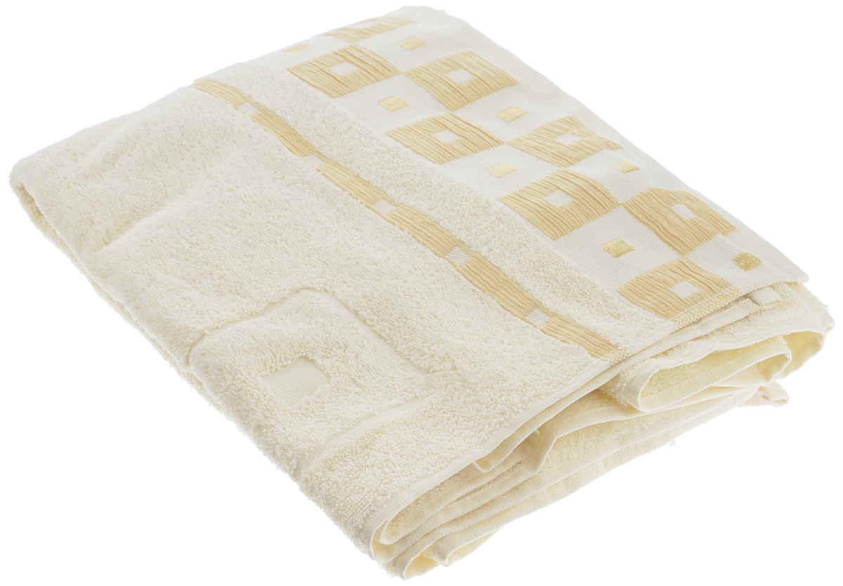 Полотенце Aisha Home Textile, цвет: слоновая кость, 50 х 90 см68/5/1 Полотенце Aisha Home Textile, цвет: слоновая кость, 50 х 90 см68/5/1Полотенце Aisha Home Textile выполнено из 100% хлопка. Изделие отлично впитывает влагу, быстро сохнет, сохраняет яркость цвета и не теряет форму даже после многократных стирок. Такое полотенце очень практично и неприхотливо в уходе. Оно создаст прекрасное настроение и украсит интерьер в ванной комнате. Полотенце упаковано в красивую коробку и может послужит отличной идеей подарка.