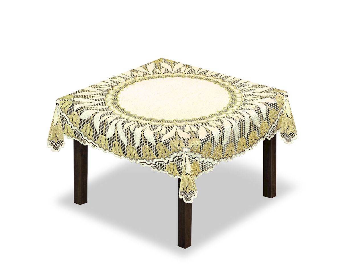 Скатерть Haft, квадратная, цвет: кремовый, золотистый, 100 x 100 см. 2286383132158670 Скатерть Haft, квадратная, цвет: кремовый, золотистый, 100 x 100 см. 2286383132158670Великолепная скатерть Haft, выполненная из полиэстера, органично впишется в интерьер любого помещения, а оригинальный дизайн удовлетворит даже самый изысканный вкус.Скатерть Haft создаст праздничное настроение и станет прекрасным дополнением интерьера гостиной, кухни или столовой.
