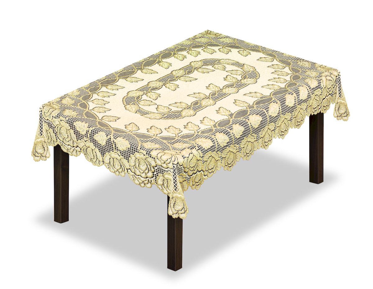Скатерть Haft, прямоугольная, цвет: кремовый, золотистый, 120 x 160 см. 228649866/3/CHAR004 Скатерть Haft, прямоугольная, цвет: кремовый, золотистый, 120 x 160 см. 228649866/3/CHAR004Великолепная скатерть Haft, выполненная из полиэстера, органично впишется в интерьер любого помещения, а оригинальный дизайн удовлетворит даже самый изысканный вкус.Скатерть Haft создаст праздничное настроение и станет прекрасным дополнением интерьера гостиной, кухни или столовой.