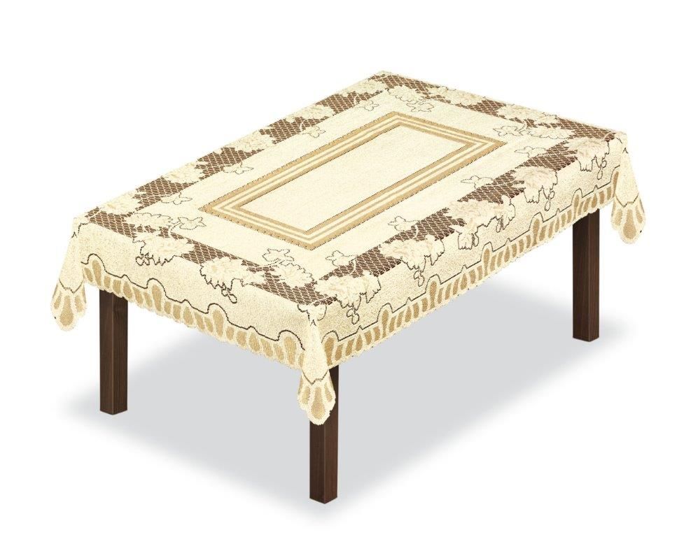 Скатерть Haft, прямоугольная, цвет: кремовый, золотистый, 130 x 180 см. 226560BM1510CARMENGRI_A Скатерть Haft, прямоугольная, цвет: кремовый, золотистый, 130 x 180 см. 226560BM1510CARMENGRI_AВеликолепная скатерть Haft, выполненная из полиэстера, органично впишется в интерьер любого помещения, а оригинальный дизайн удовлетворит даже самый изысканный вкус.Скатерть Haft создаст праздничное настроение и станет прекрасным дополнением интерьера гостиной, кухни или столовой.