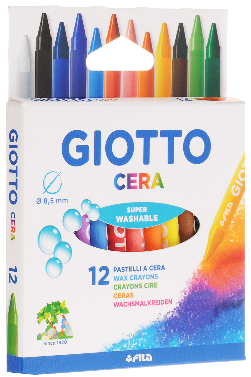 Giotto Восковые карандаши Cera 12 цветов72523WD Giotto Восковые карандаши Cera 12 цветов72523WDВосковые карандаши Glotto Cera прекрасно подойдут для развития детского творчества. Карандаши изготовлены на основе полимерных восков, натуральных наполнителей и высококачественных пигментов. Они не пачкаются, не ломаются, прочные, без запаха. Карандаши отличаются яркими и насыщенными цветами, позволяют проводить мягкие и ровные штрихи. Легко стираются, не оставляют следов, отстирываются. Восковые карандаши помогут ребенку развить творческие способности, воображение, цветовосприятие, мелкую моторику рук, усидчивость и аккуратность. В комплекте 12 восковых карандашей, каждый из которых упакован с бумажную гильзу. Порадуйте своего ребенка таким восхитительным подарком!