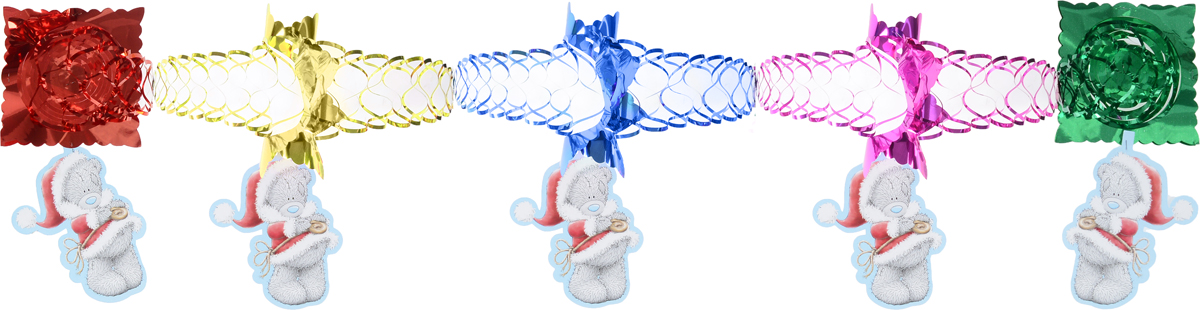 Гирлянда новогодняя Winter Wings Me To You. Мишка Тедди, с подвеской, длина 3 мHG3-211 Гирлянда новогодняя Winter Wings Me To You. Мишка Тедди, с подвеской, длина 3 мHG3-211Новогодняя гирлянда Winter Wings Me To You. Мишка Тедди прекрасно подойдет для декора дома и праздничной елки. Украшение выполнено из ПВХ и бумаги в виде гирлянды с подвеской с изображением мишки Тедди. С помощью специальной петельки гирлянду можно повесить в любом понравившемся вам месте. Легко складывается и раскладывается.Новогодние украшения несут в себе волшебство и красоту праздника. Они помогут вам украсить дом к предстоящим праздникам и оживить интерьер по вашему вкусу. Создайте в доме атмосферу тепла, веселья и радости, украшая его всей семьей.Длина гирлянды: 3 м.