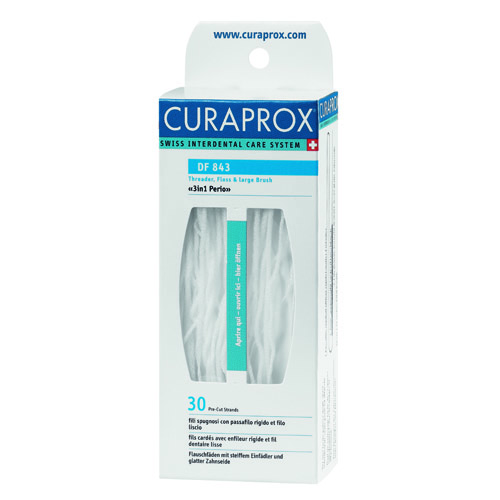 Curaprox DF 843 Нить межзубная нейлоновая 3 в 1 PERIO , 70 см (30 шт)84850536_золушка/голубой, розовый Curaprox DF 843 Нить межзубная нейлоновая 3 в 1 PERIO , 70 см (30 шт)84850536_золушка/голубой, розовыйНазначение: очищение межзубных промежутков у пациентов с имплантами, брекетами, мостовидными конструкциями. Рекомендации: использовать ежедневно после приема пищи, минимум 1 раз в день.
