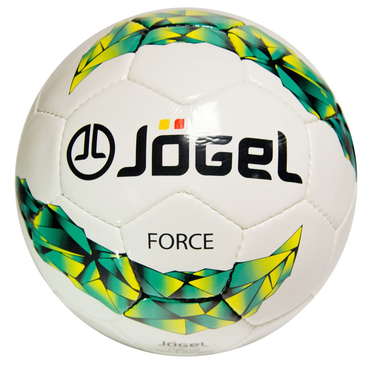 Мяч футбольный Jogel Force, цвет: белый, зеленый, желтый. Размер 4. JS-450200170 Мяч футбольный Jogel Force, цвет: белый, зеленый, желтый. Размер 4. JS-450200170Футбольный мяч Jogel JS-450 Force прекрасная любительская модель ручной сшивки. Покрышка мяча выполнена из сочетания поливинилхлорида и полиуретана, за счет чего достигается дополнительная плотность и износостойкость. Мяч Jogel JS-450 Force предназначен для любительской игры и тренировок любительских команд.Мяч имеет 4 подкладочных слоя на нетканой основе (смесь хлопка с полиэстером) и латексную камеру с бутиловым ниппелем, который обеспечивает долгое сохранение воздуха в камере.Мяч не рекомендован для игры при низких температурах (ниже +5°С).Вес: 410-450 гр.Длина окружности: 68-70 см.Рекомендованное давление: 0.6-0.8 бар.УВАЖАЕМЫЕ КЛИЕНТЫ!Обращаем ваше внимание на тот факт, что мяч поставляется в сдутом виде. Насос в комплект не входит.