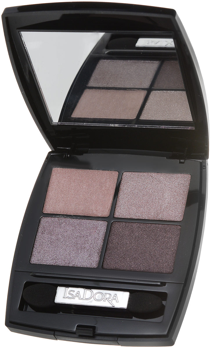 Isadora тени для век Eye shadow quartet 10 5 грSC-FM20104 Isadora тени для век Eye shadow quartet 10 5 грSC-FM20104Насыщенные красящими пигментами тени для век. Сочетающиеся между собой оттенки для яркого и креативного макияжа. Удобство нанесения и растушевки. Длительная стойкость. Двусторонний аппликатор в комплекте. Подходят для людей с чувствительными глазами и носящих контактные линзы. Не содержит ароматизаторов. Продукт прошел клинические испытания.